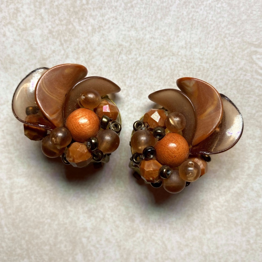 Vintage Germany Clip Earrings